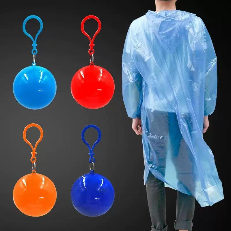 Emergency Poncho Rain - Losowy Kolor Jednorazowy Skompresowany Worek z