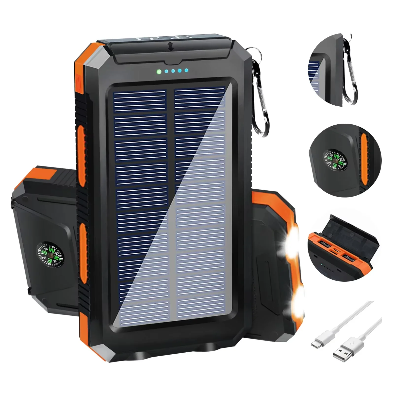 Solar Emergency Charger - Wodoodporna, zasilana energią słoneczną power bank